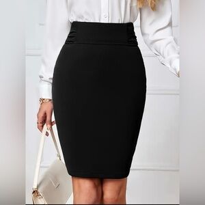 High wasted pencil skirt
